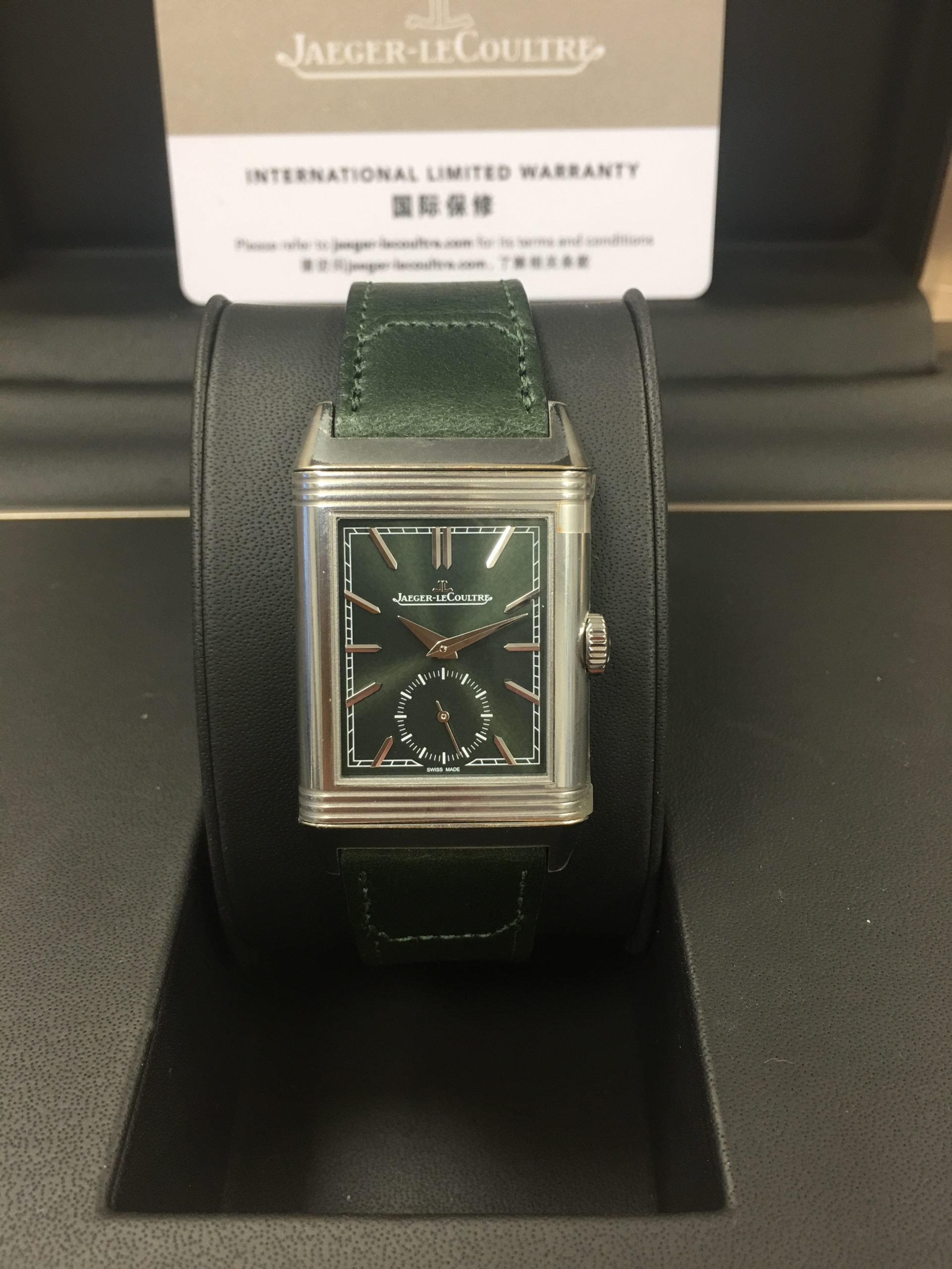 Jaeger le Coultre 2021 Reverso Tribute Green Q3978430 Hackett Watches